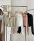 MATINEE Collar Down Crop Shirts